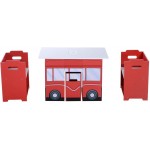 Masuta BUS  multifunctionala cu doua scaune si multiple spatii de depozitare